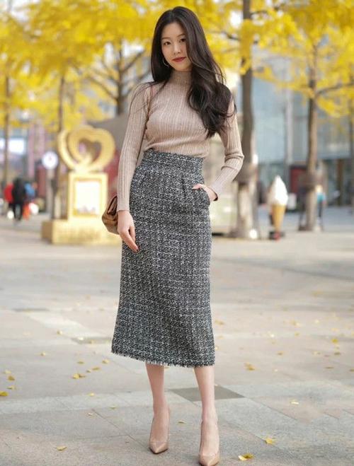 南北方的冬季大不同杭州女孩冬季照样花式穿裙时髦又养眼
