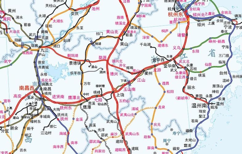 高铁杭长线路线,杭州境内的路线