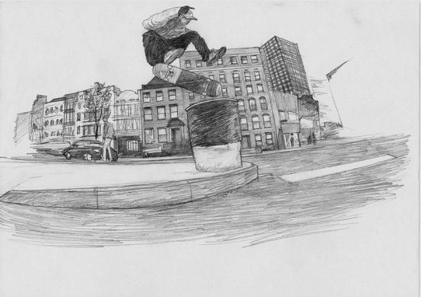 滑板插画艺术家 – keith watts