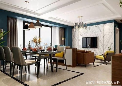 客厅和餐厅4种格局之(一):横式格局设计