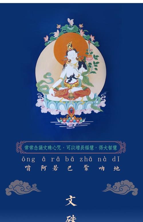 文殊菩萨心咒五台山六道木佛珠男女念珠108藏传文殊九宫八卦腰牌_7折