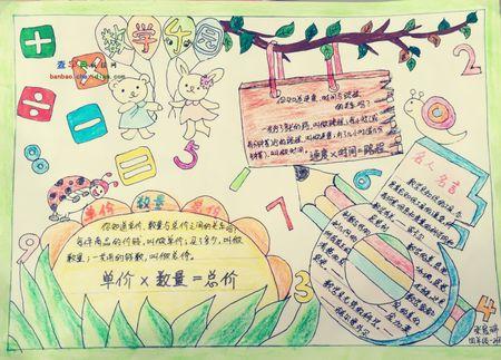 四年级数学分馒头中的学问手抄报 四年级数学手抄报