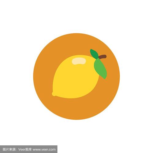 绘画插图,符号,柠檬,清新,矢量