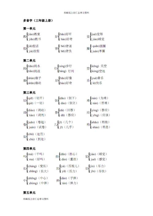 多音字(三年级上册)-.pdf