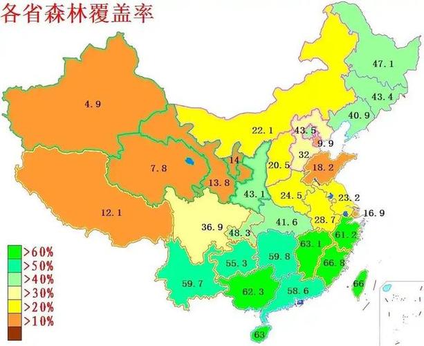全国各省森林覆盖率,山东最尴尬!浙江最羡慕!河北有