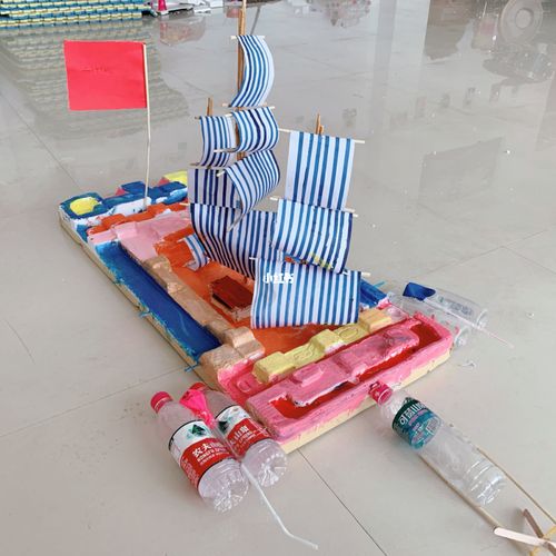 废物利用|小学生美术作品手工动力船_美术_手工制作_少儿美术_教育