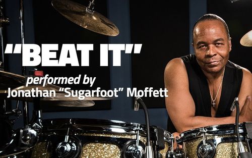 杰克逊30年御用鼓手jonathanmoffett神级律动演绎beatit