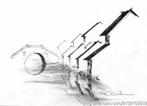 前天发博文"《江南水乡》-- 老民工西画水墨"引得一番评议,收获