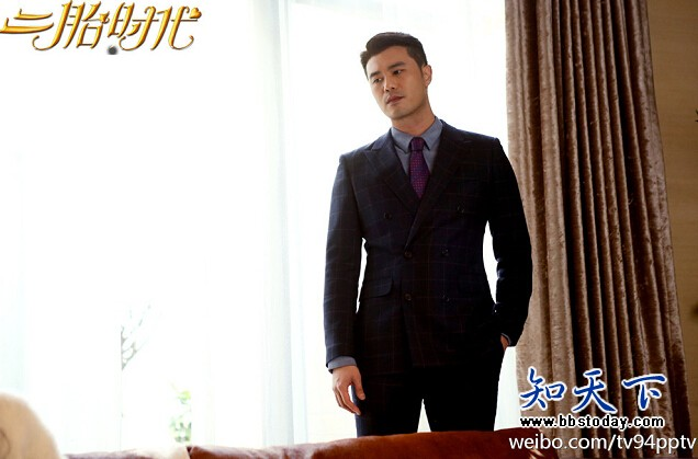 在《二胎时代》中陈亦飞(david)饰演韩丁.