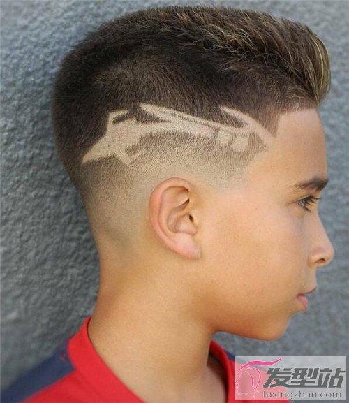 儿童铲青雕刻发型