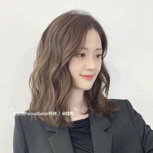 齐肩法式烫发拯救中短发尴尬期圆脸国字脸