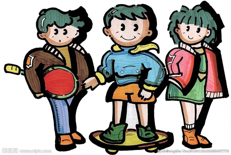 好朋友玩耍卡通图图片