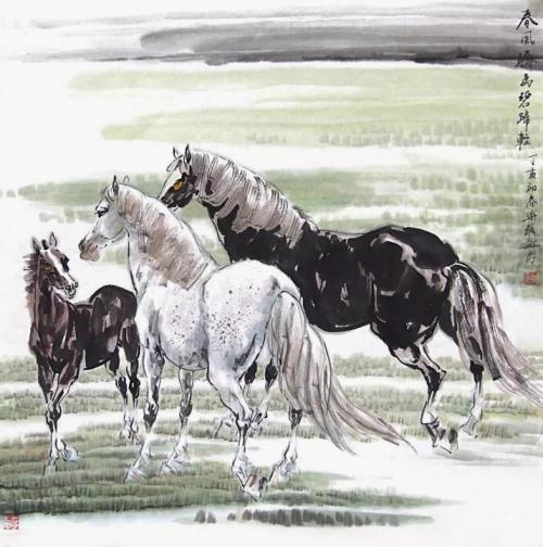 2021最具收藏潜力——著名画家张乐毅画马