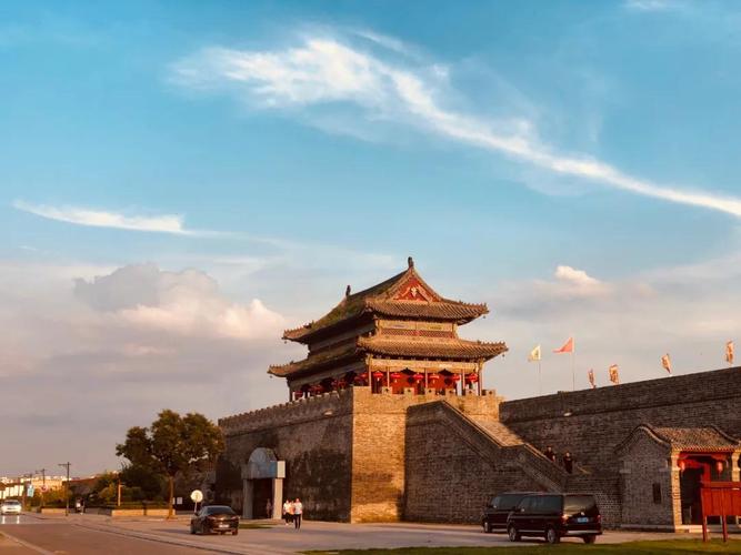 看,初冬的商丘古城