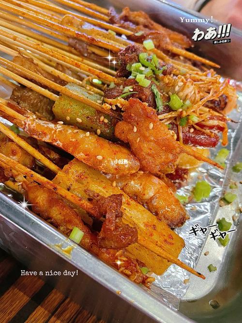 乐山油炸串串大安利_探店_串串_美食_炸串_簋街_复古_土豆_花家怡园