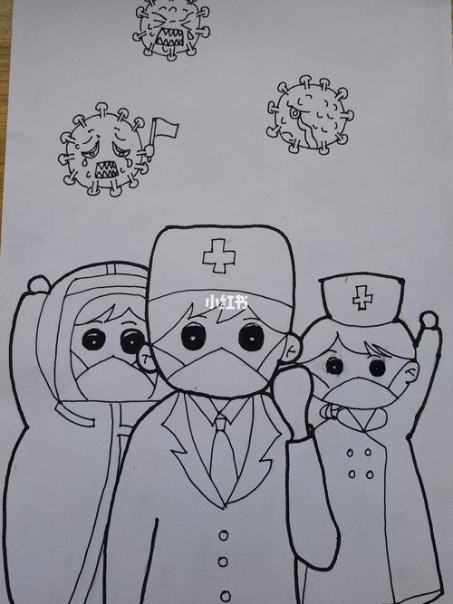 马克笔儿童画《白衣天使》_马克笔_简笔画_简笔画教程