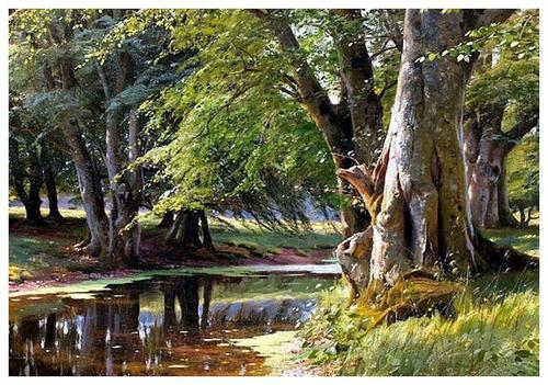 丹麦油画大师佩德莫克蒙森德油画作品欣赏