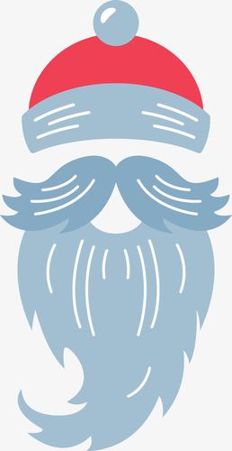 卡通圣诞老人胡须