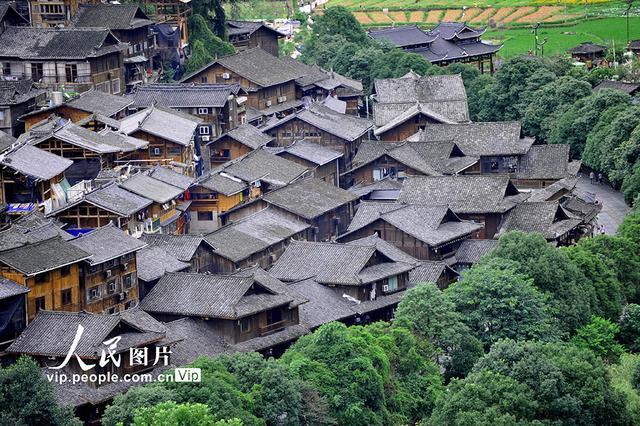 贵州西江民居 独特的苗族古建筑村落