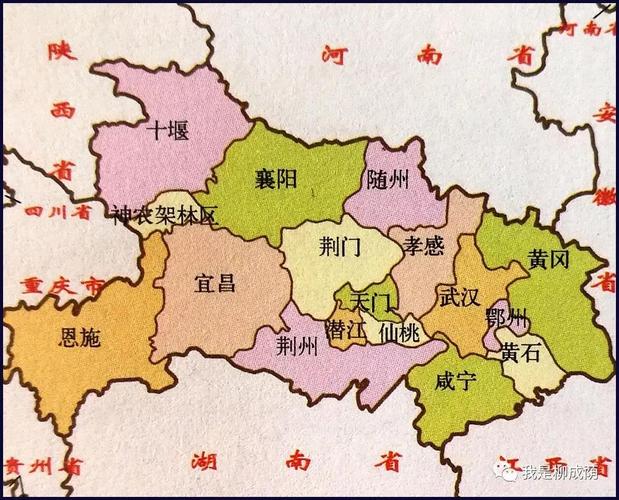 湖北行政地图1