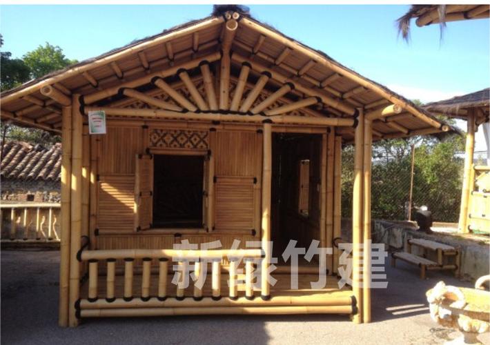 厂家定制碳化防腐防蛀竹房子竹屋竹建筑竹别墅竹农庄竹会