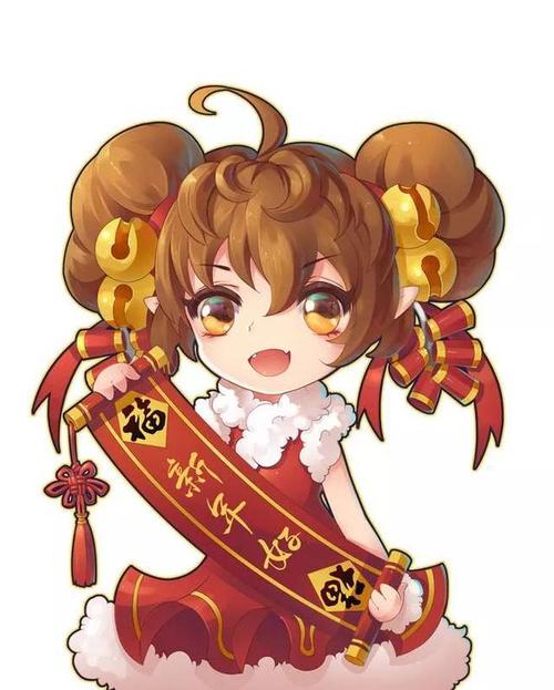 二次元动漫新春贺图辞旧迎新贺新春十二生肖鼠伊始