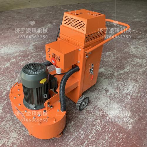 6磨头双盘混凝土地坪磨平机 手扶式内置吸尘环保环氧砂浆打磨机