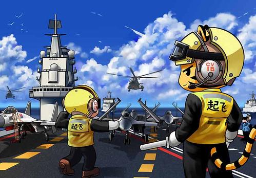 辽宁号航母全甲板出击