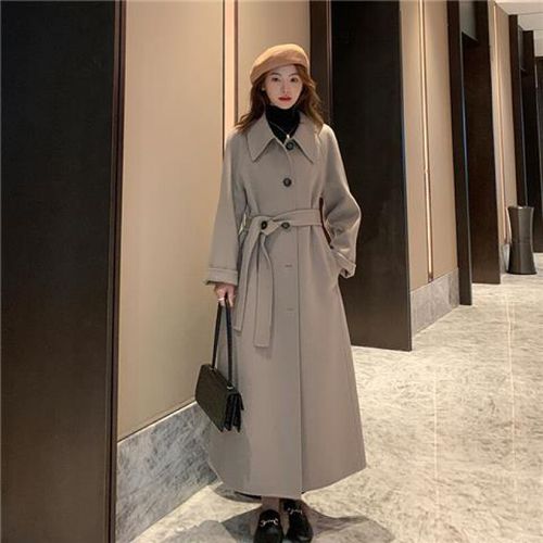 米色女款衣服小个子外套时尚毛衣外套妮子女装 s秋装2021淑女淑女21年