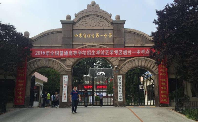 其它 正文  在烟台一中,烟台交警一大队的王波大队长和同事们早早就