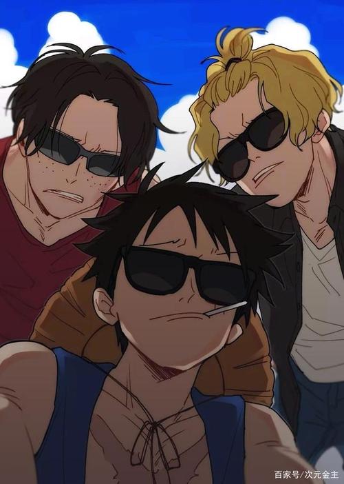 海贼王asl壁纸:路飞不做海贼王改当画家,艾斯墨镜一戴谁也不爱