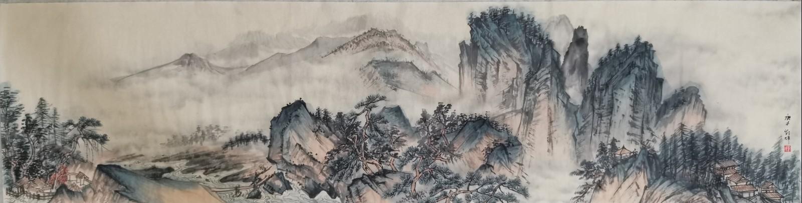 画家刘辉传统山水的追求者