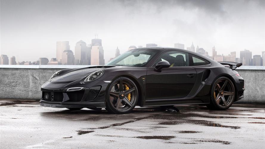 壁纸2014年保时捷911卡雷拉涡轮增压,毒刺gtr991黑车