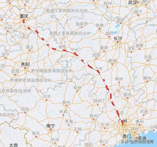 渝广高铁本可以经过贵州东北部,贵州铜仁错失了很多高铁线路