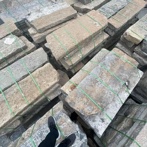仿古做旧老石板 花岗岩老石条 古街景区铺装石板路地砖