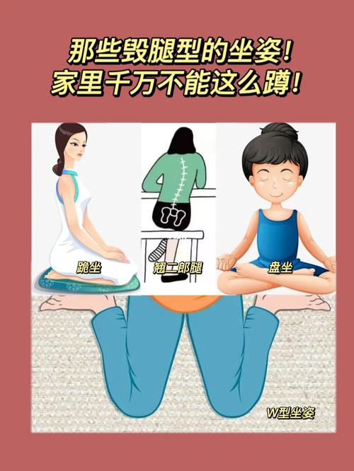 那些毁腿型的坐姿!家里千万不能这么蹲!_腿型_拉力带