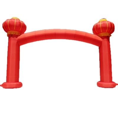 灯笼立柱充气拱门开业广告活动四方拱形门婚庆庆典彩虹门气模定