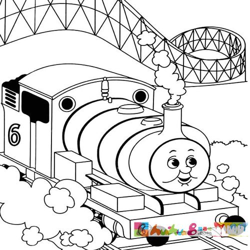 卡通火车简笔画图片