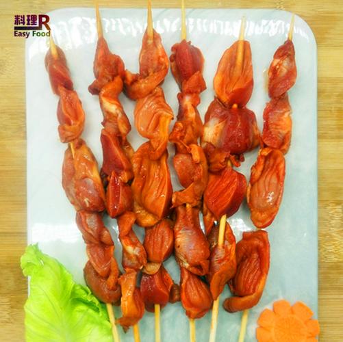 冷冻新鲜鸡胗串户外烧烤食材半成品调理鸡肫串美味小吃食材 20串