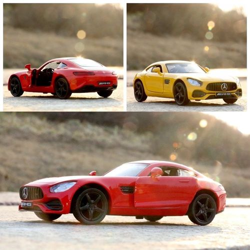 奔驰amggts跑车仿真合金汽车模型男孩玩具生日礼物双