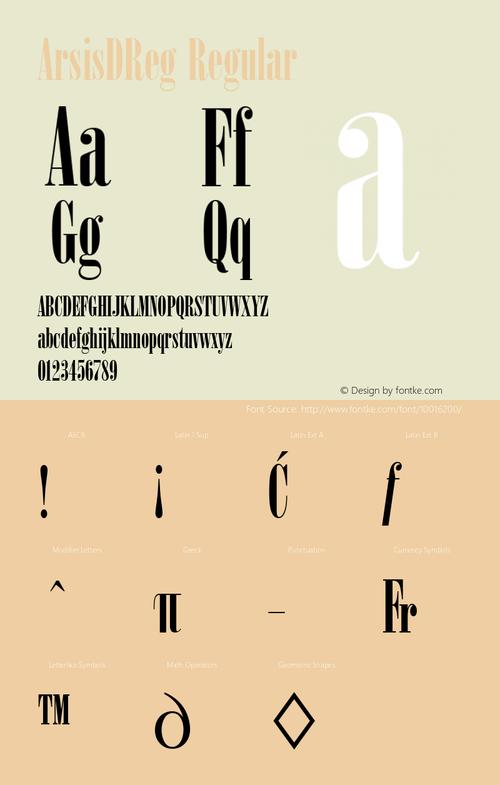 arsisdreg regular version 001.005图片样张