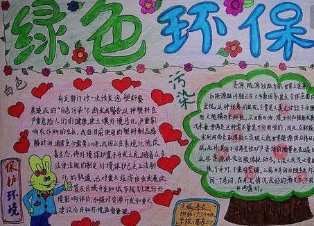 关于环境卫生的环保手抄报-大家讲卫生健康常相随5
