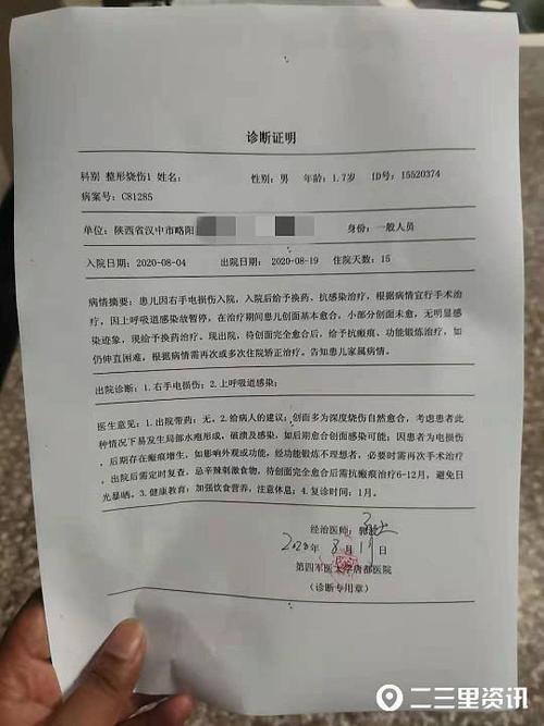 第四军医大学唐都医院诊断证明