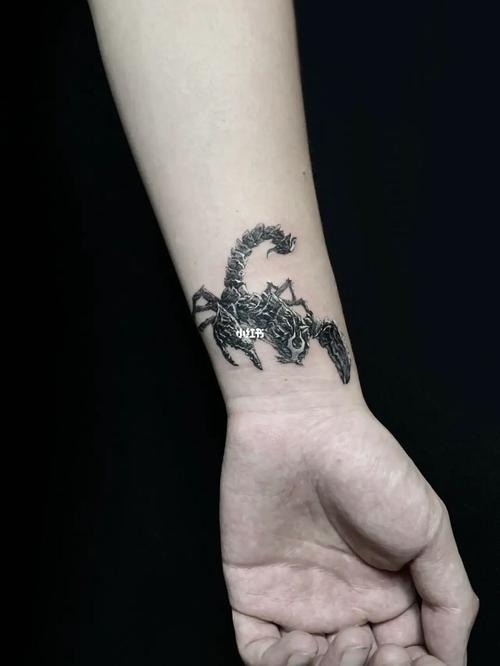 蝎子纹身|写实纹身_纹身_合生汇攻略_合生汇_天蝎座_设计_薯条_纹身也