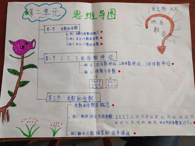 因数与倍数思维导图