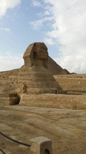 神秘的斯芬克斯狮身人面像