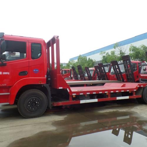 国六蓝牌挖机拖车二手挖机拖车