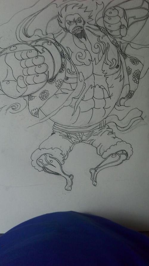 四挡路飞(针管笔)|插画|插画习作|雨散云飞 - 原创