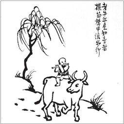 古诗配画简笔画大全小学古诗配画简笔画图片-村晚古诗简笔画第1页
