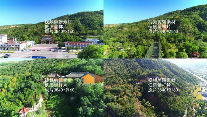 隆德县,弘法寺,象山公园,航拍